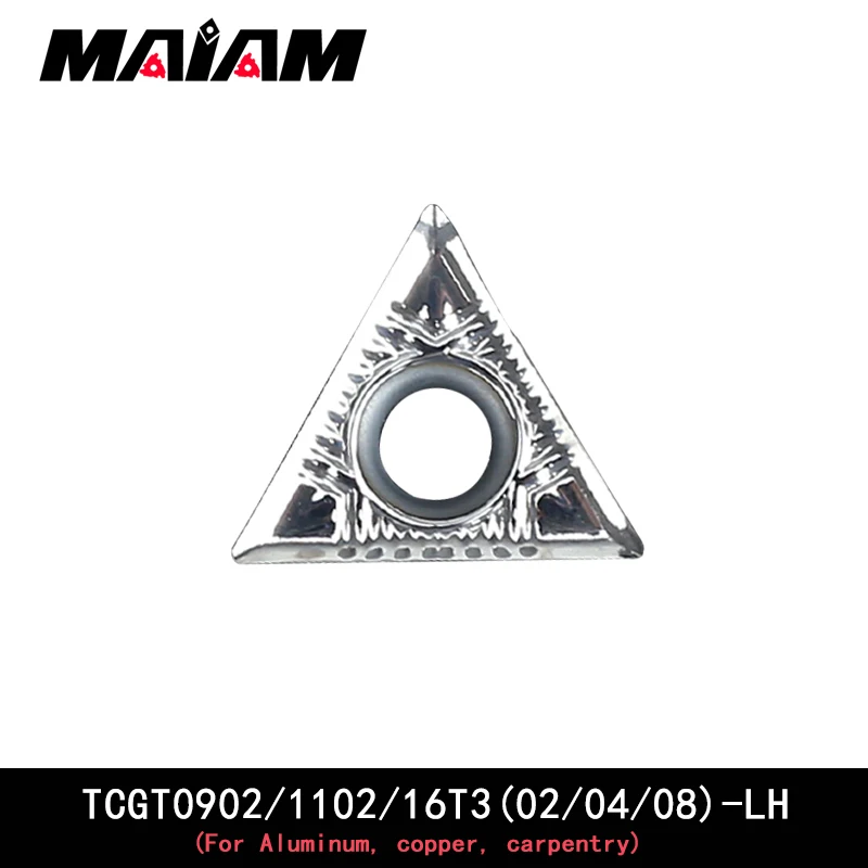 TCGT triangular grooving insert TCGT090202 TCGT090204 TCGT110202 TCGT110204 TCGT16T302 TCGT16T304 TCGT16T308 LH  for aluminum