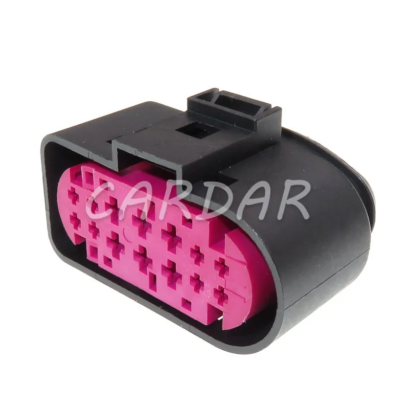 1 set 14 Pin 1J0973737 1J0973837 1.5mm 3.5mm Waterproof Auto Connector AC Assembly Lamp Light Socket For Audi BMW VW