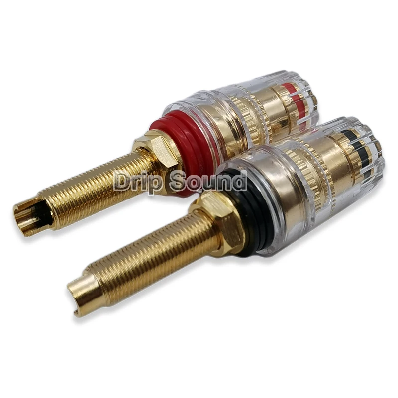 2pcs Amplifier Speaker Terminal Binding Post Cable Plugs Jacks Socket Connector #2