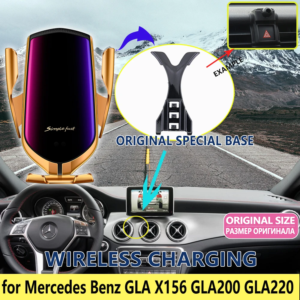 Mobile Phone Holder for Mercedes Benz GLA X156 GLA180 GLA200 GLA220 GLA250 200 220 250 220d AMG 2015~2020 Accessories for iphone