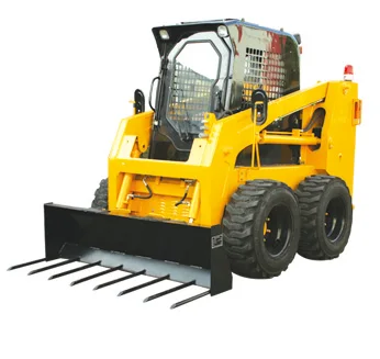 SYNBON Mini Skid Steer Backhoe Loader Hydraulic SY45 4 Wheel 700kg  Loading