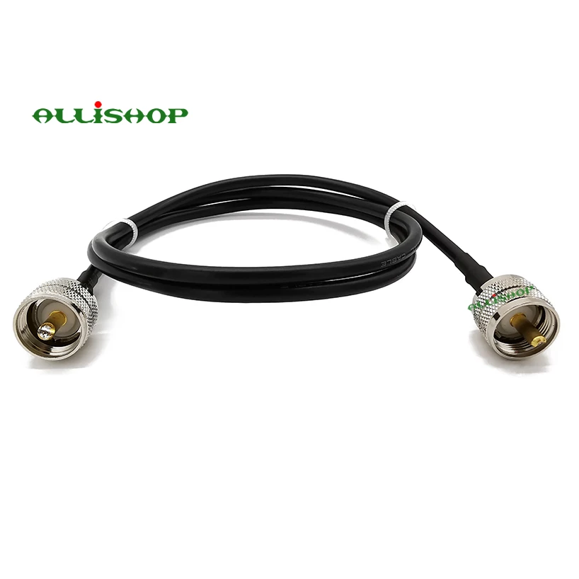 1-15M UHF Male PL-259 To UHF Male PL259 Connector RG58 Coax Cable For for HAM & CB Radio Antenna Analyzer Dummy Load SWR Meter