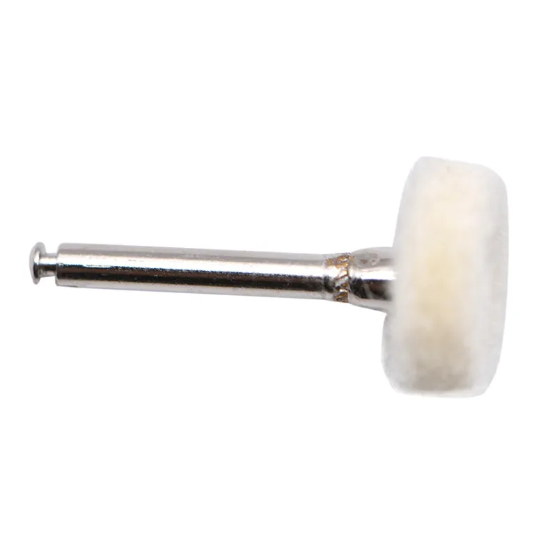 10Pcs/lot Dental Polishing Wheel Wool Cotton Polishing Teeth Polisher Brushes Polishers for Low Speed Contra Angle Handpiece