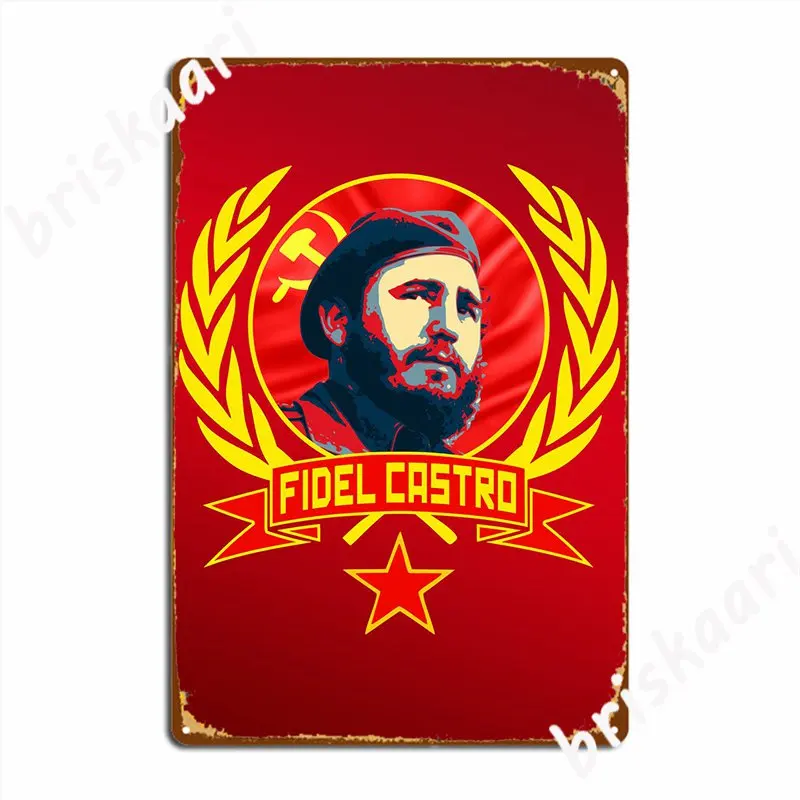 Fidel Castro Metal Plaque Poster Club Bar Create Club Poster Tin Sign Posters