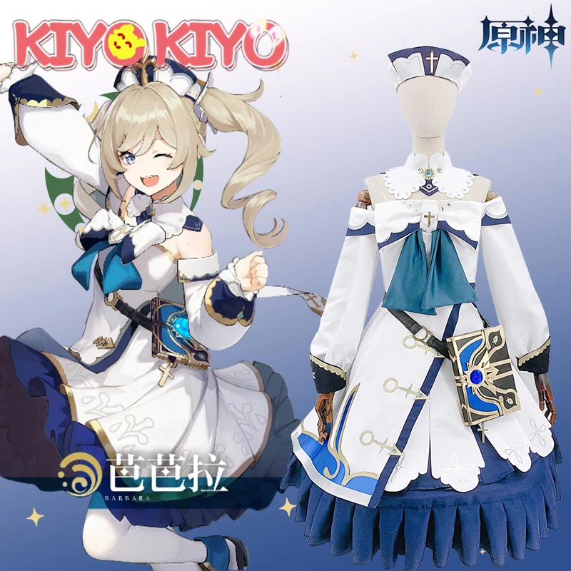 

KIYO-KIYO Barbara Cosplay Game For Genshin Impact Barbara Dress Cosplay Costume Halloween Costumes