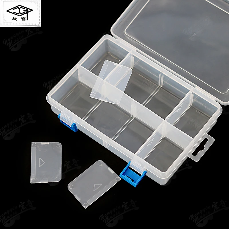 piano tuning maintenance tool 1808A Spareparts box(big/small) transparent plastic storage box classification grid