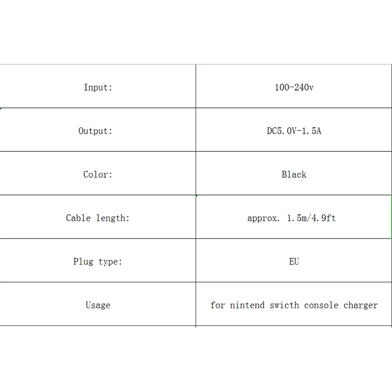 2.4A التيار المتناوب محول شاحن ل نينتندو التبديل NS لعبة وحدة التحكم محول حائط شحن امدادات الطاقة الرئيسية السفر الاتحاد الأوروبي التوصيل شاحن