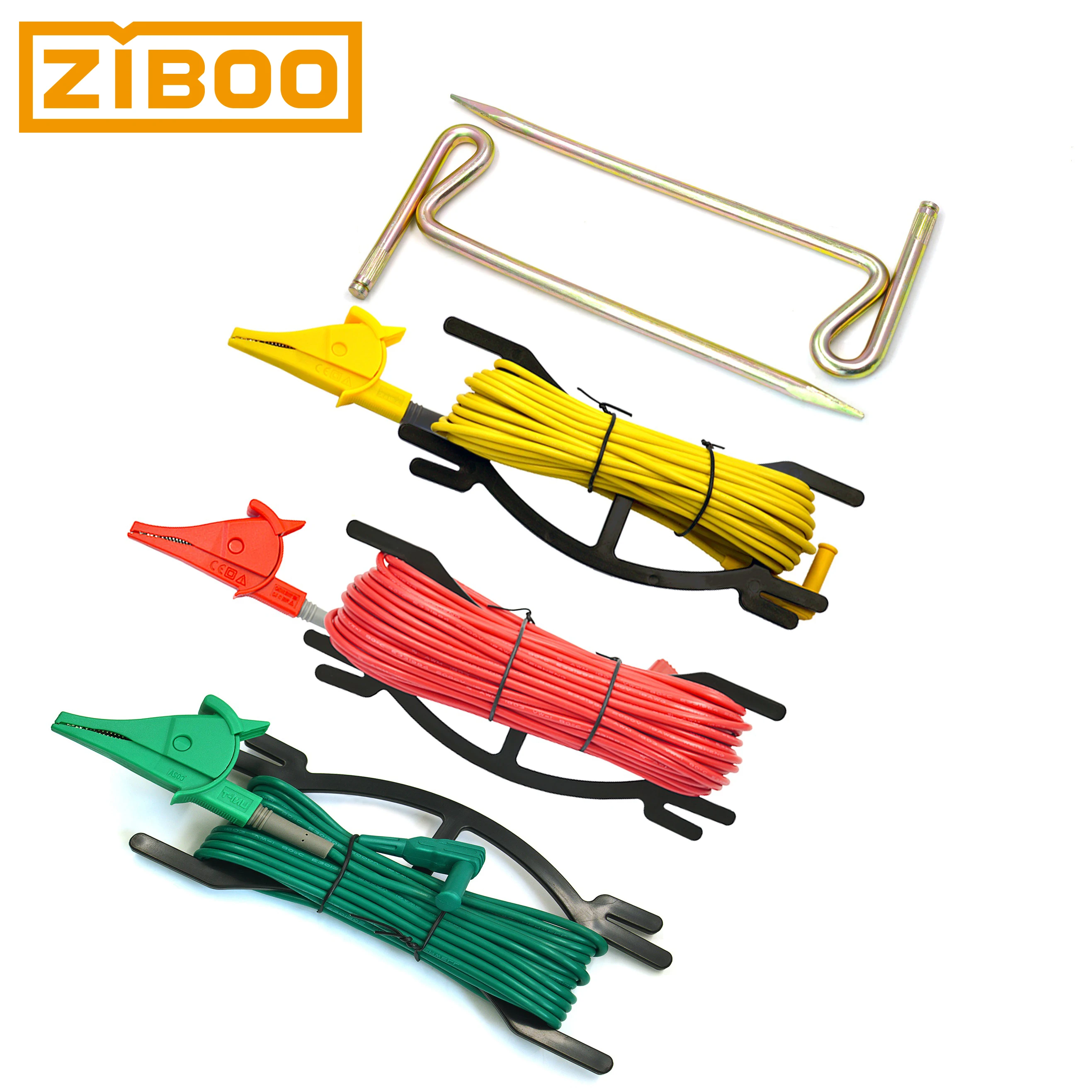 Ground Test Kit com Earth Nailuse para Earth Resistance Tester mm Banana Plug Ziboo-ut-l35