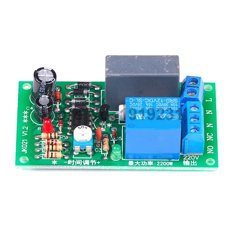 AC 220V Timer Relay Delay Switch Module Input/Output Delay Off Switch Module Adjustable Timing Turn Off Board