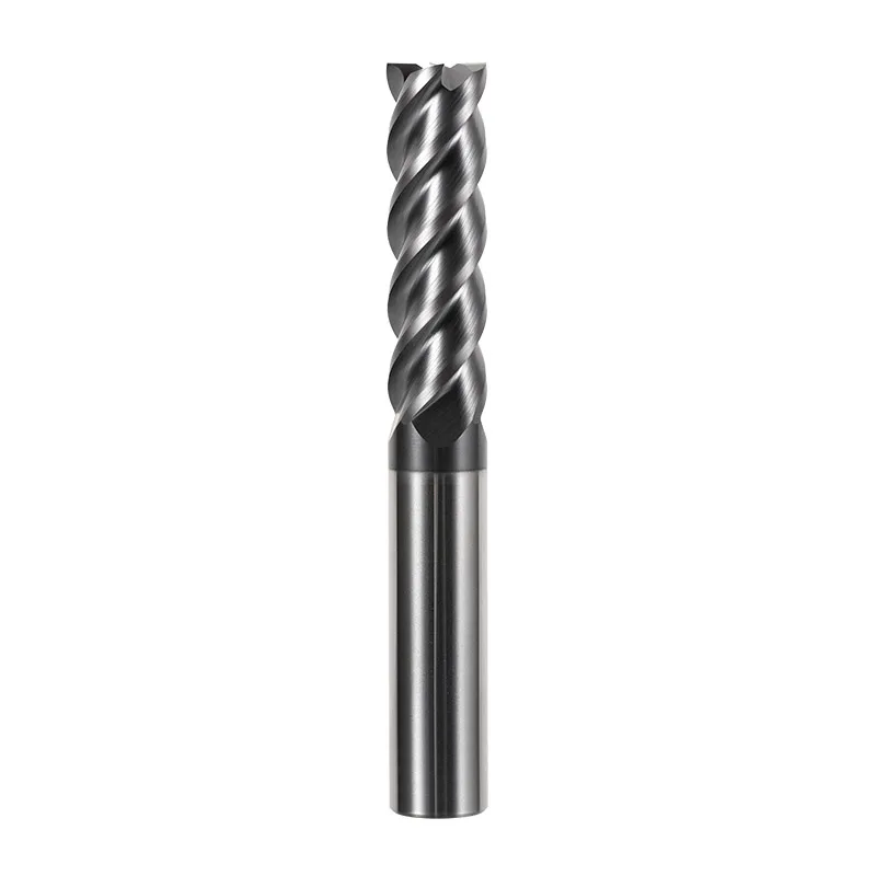 HRC60 Tungsten Steel Mold Base End Mills CNC  Mold Frame Special Flat-bottomed  carbide Milling Cutter for Hardened Steel 4flute