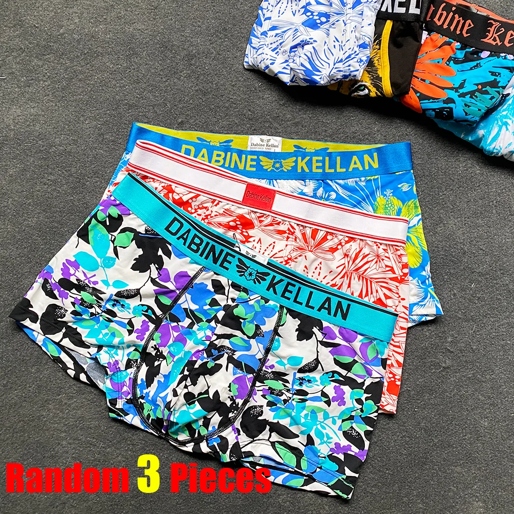 Brand Mens ice silk Underwear Sexy Male Boxer trunks underpanties Cotton man Briefs 1Lot = 3 pieces