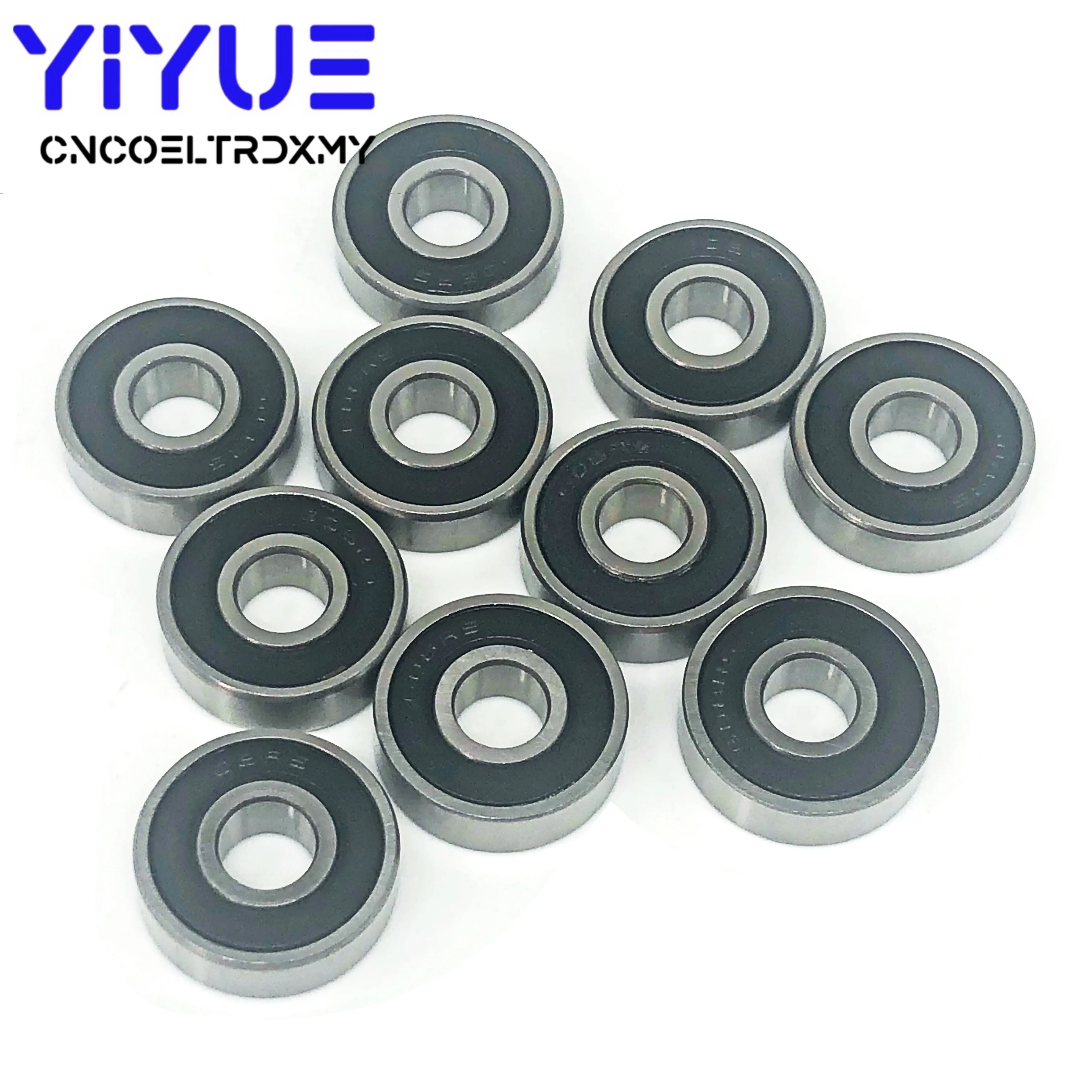 10PCS/lot 608RS Bearing 8*22*7 mm ABEC-5 Skateboard Scooter 608 2RS Skate Roller Ball Bearings Kit Miniature Ball Bearing