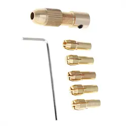 Mini Drill Brass Collet Chuck 7pcs/lot 2.35/3.17mm  Drill Chucks support 0.5 - 3.0MM Drill Bit for ABS Board / Light Board Punch