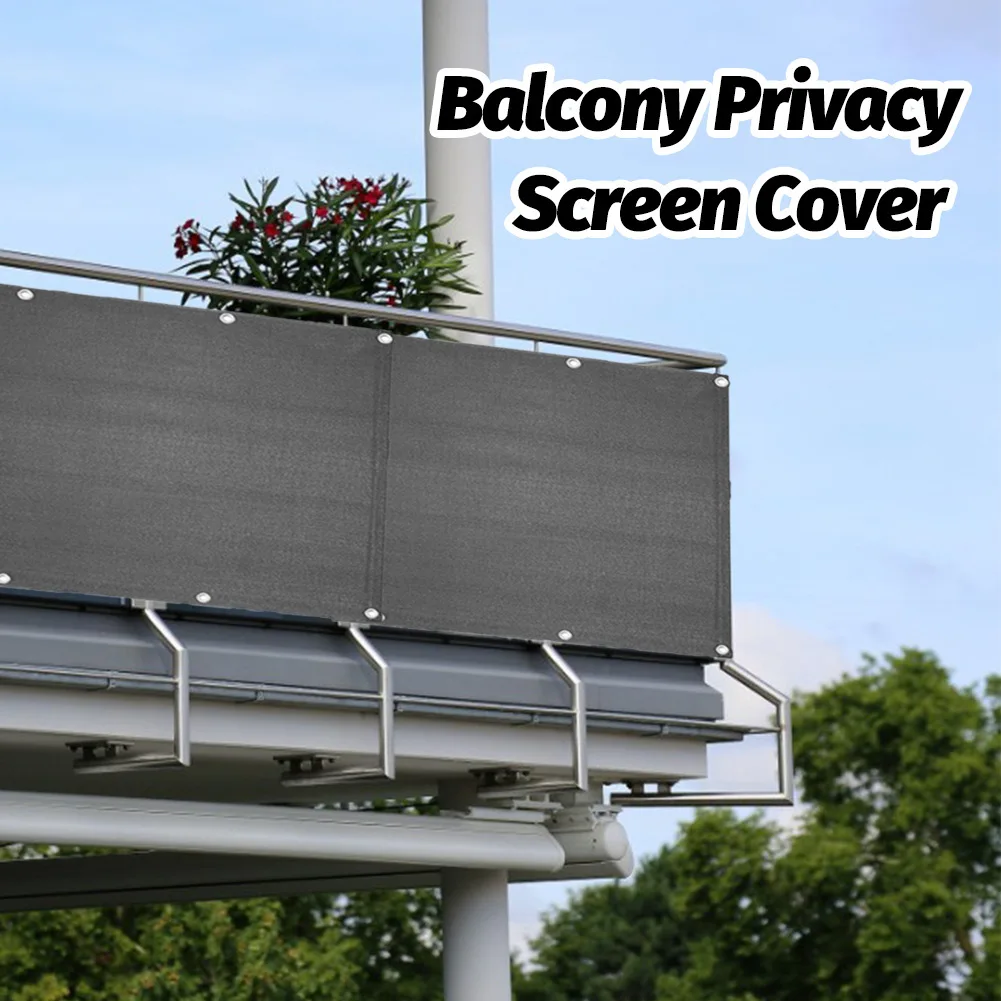 

Sunshade Net Balcony Cover Shelter Ventilation Privacy Screen Sewing Buckle Outdoor Sail Awning Shade Cloth Garden Fence Cover