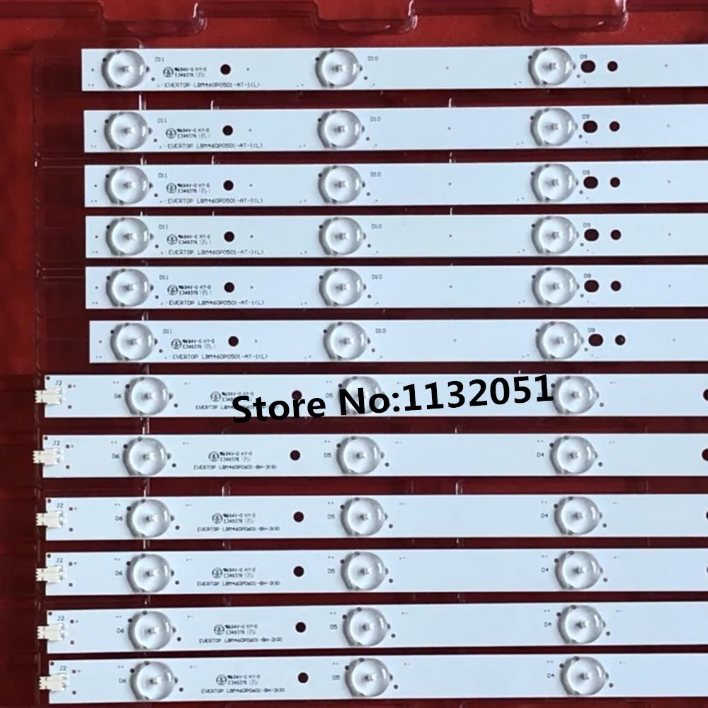 12Pcs Đèn Nền LED Cho SHARP LC-46LD266K 46PFL3218K LBM460P0601 A1-BU-3 R AU-1 LBM460P0501-AT-1 L TPT460H1-HN04