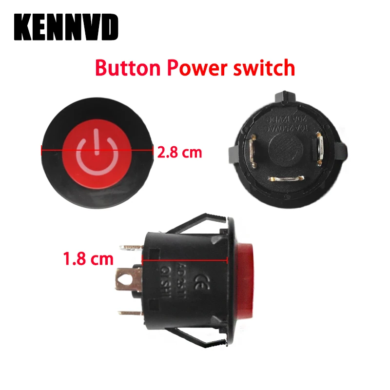 Child Electric Car Switch Pedal Kids Toy Motorcycle Switch Ride On Car Switch Fuse Power Wheel Switch