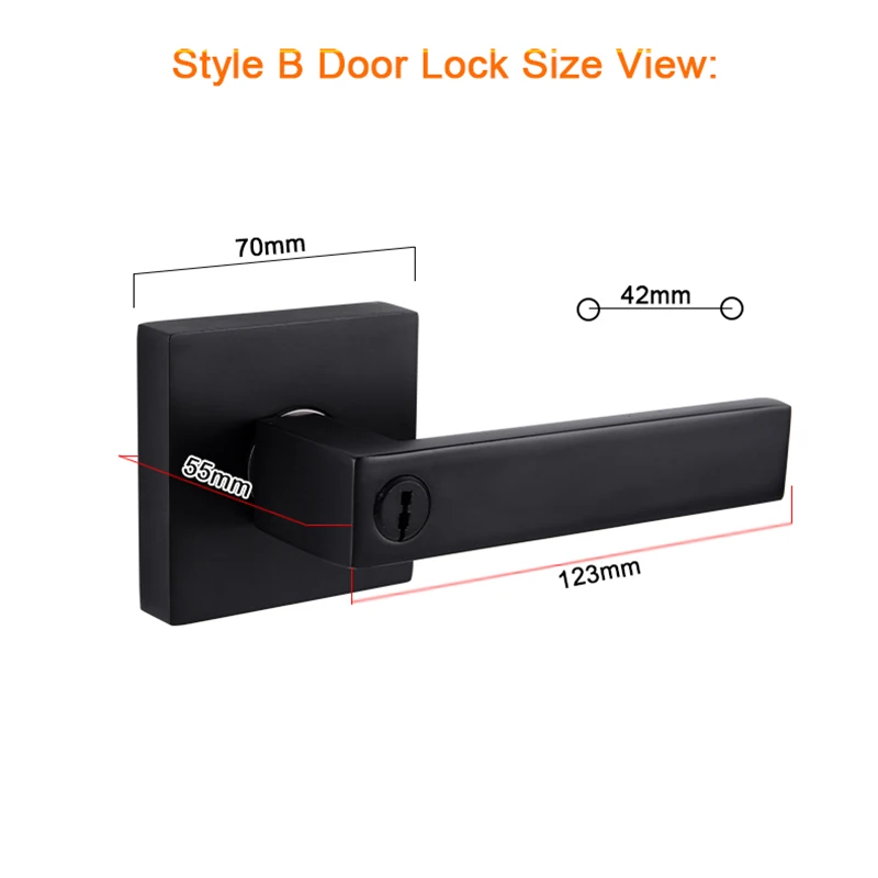 NEW Heavy Door Lever Handle Lock Passage Privacy Entry Entrance Anti-plug Bolt Locks for Living Room Bedroom Bathroom Door Locks