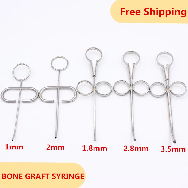 Free Shipping BONE GRAFT SYRINGE injector Dental Implant Instruments tools for selection Dentista Tools Dental Lab Instrument