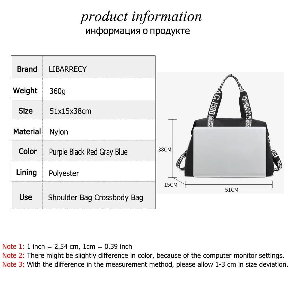 2023 Casual Solid Color Ladies Shoulder Bags Large Capacity Fashion Design Women Handbag High Quality Nylon Women\'s Travel Bags