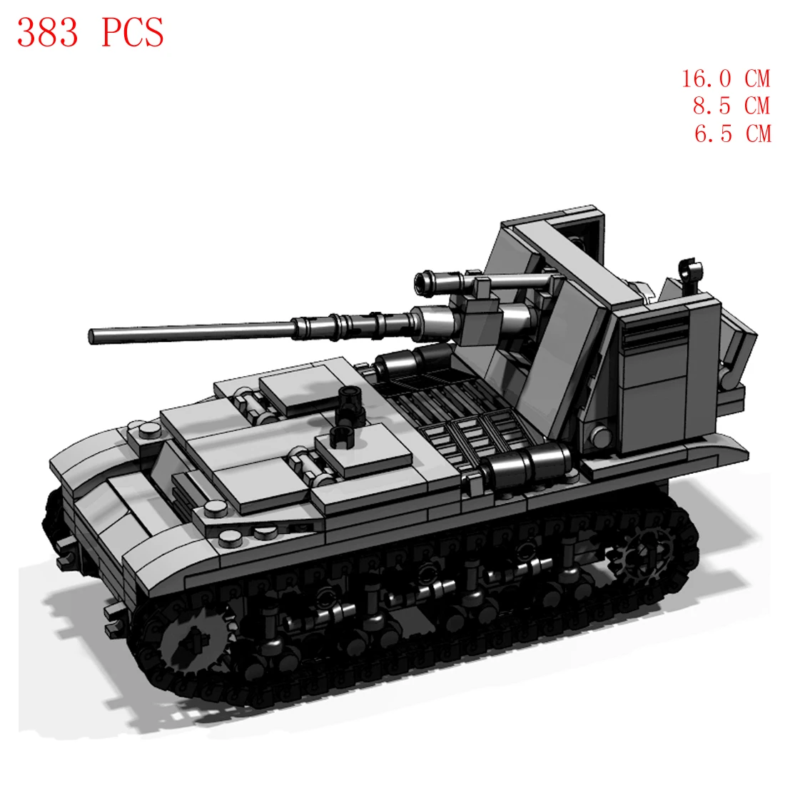 

hot military ww2 Allied forces Italian army Self propelled M41M weapons equipment Sicily war Building Blocks model bricks toys