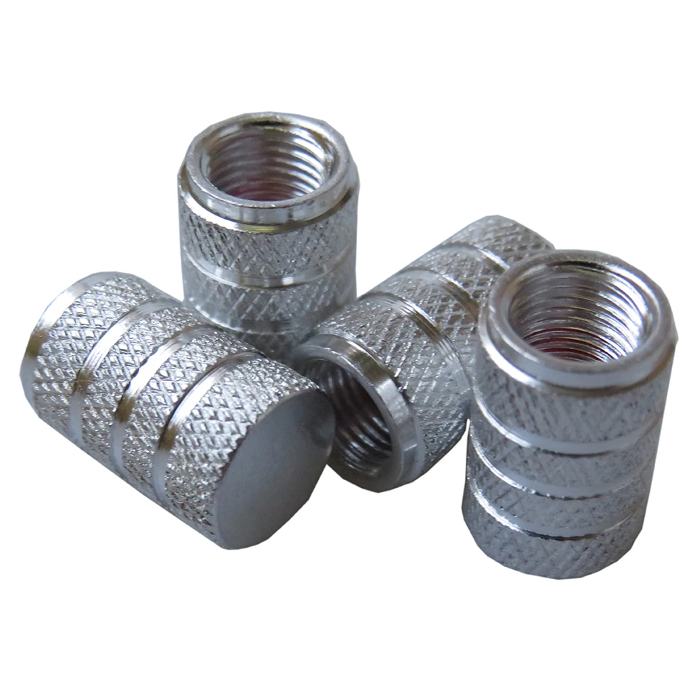 Auto Tire Valve Stem Dust Cap Car Wheel Tyre Caps Universal Black Automobiles Metal Valve Covers Car-Accessories Aluminum Alloy