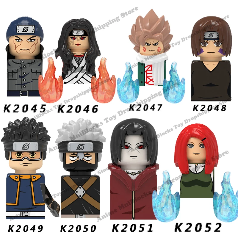 KDL807 Naruto anime bricks Sasuke Sakura Rin Obito Kakashi building mini blocks action toy figures Assembly toys birthday gifts