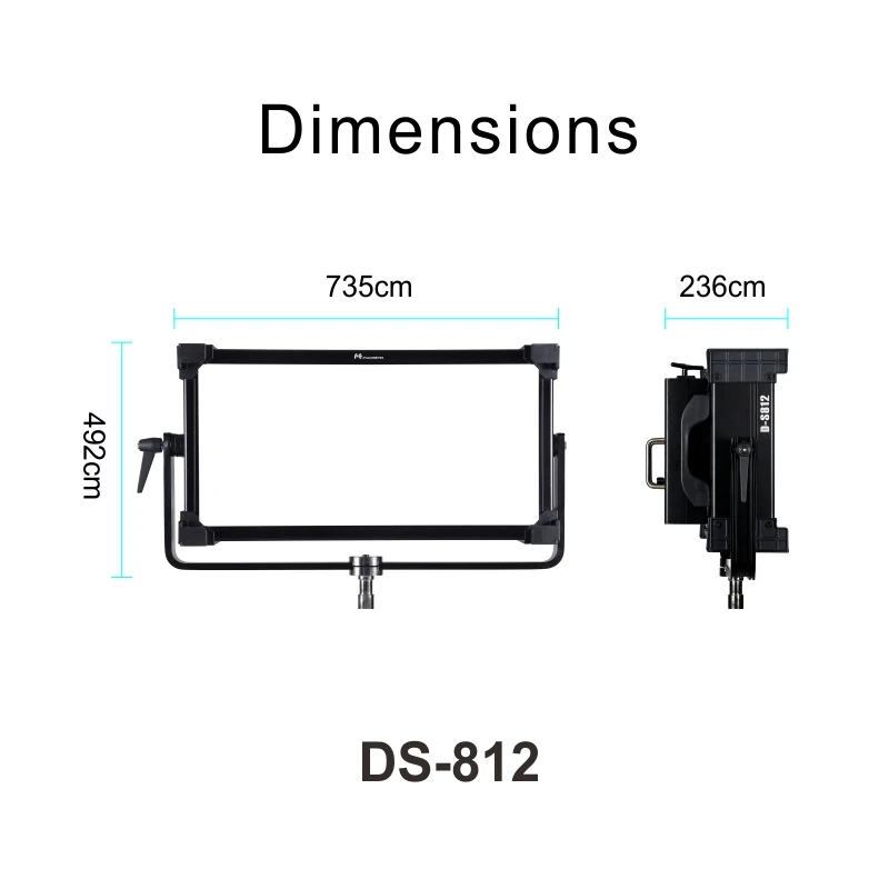 Falcon Eyes 400W RGB LED Video Fotografia Light Support Bluetooth(APP) Control 8 Scene Modes Continuous Lighting Lamp DS-812