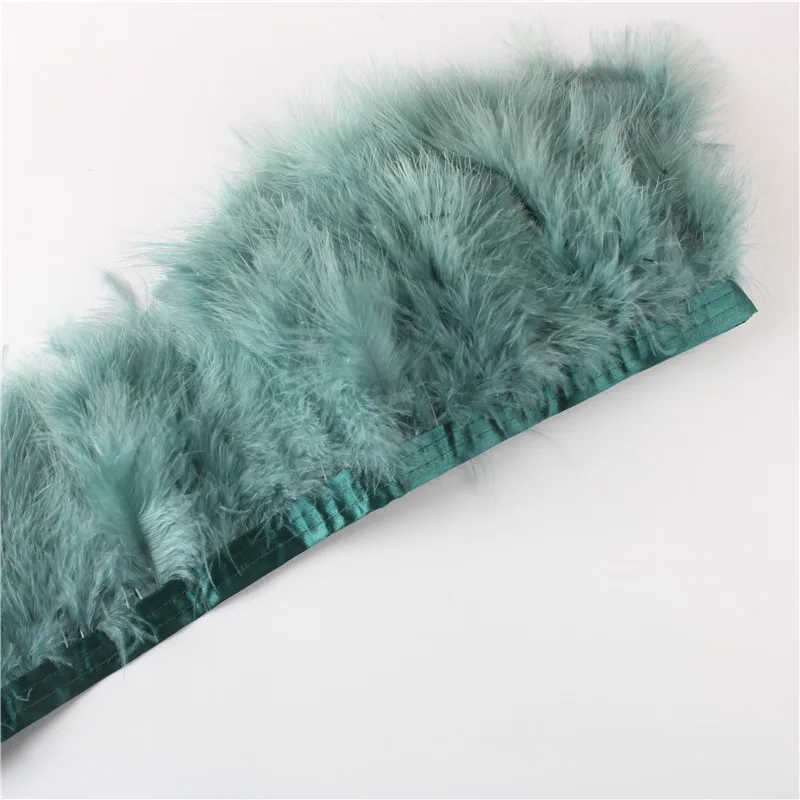 10 ياردة 10-15 سنتيمتر رقيق تركيا ريشة الشريط مصبوغ الملونة مارابو ريشة الزخارف ل مجوهرات الزفاف اكسسوارات الديكور #1