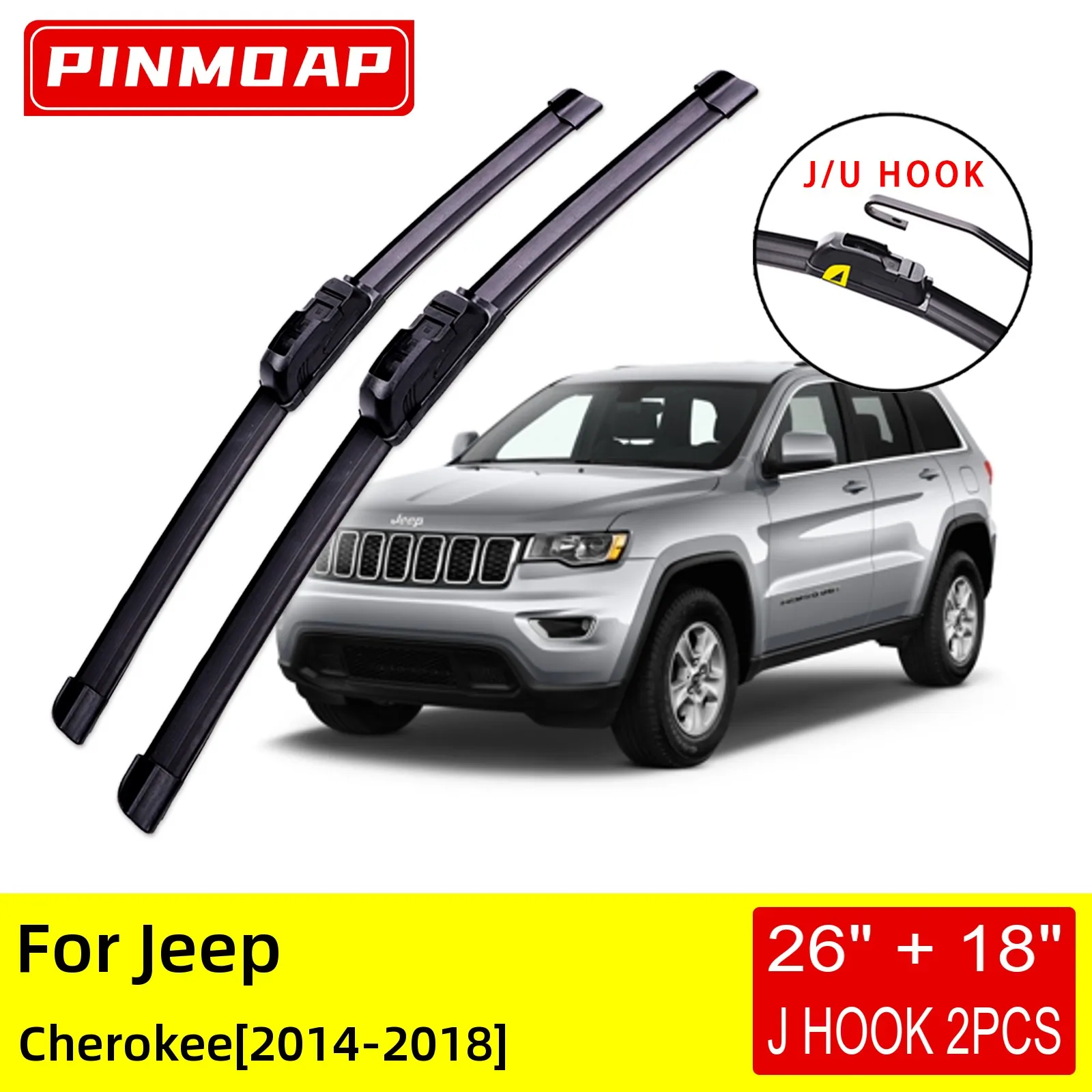 

Щетки стеклоочистителя передние для Jeep Cherokee 2014, 2015, 2016, 2017, 2018