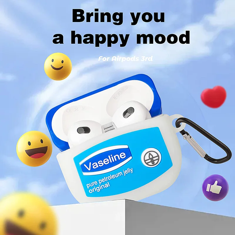 3Dのための高級デザイナーのシリコーンケースairpodsプロ2 bluetoothイヤホンためのairpods 3 2021充電用airpods 2 1