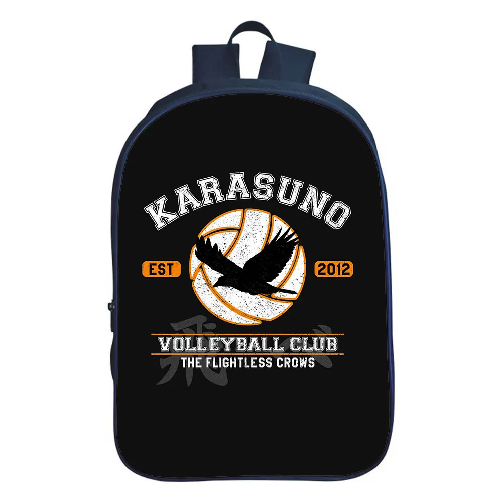 

Hot Anime Haikyuu School Bag Boy Backpack Teenager Backpacks College Style Travel Double-layer Backpack