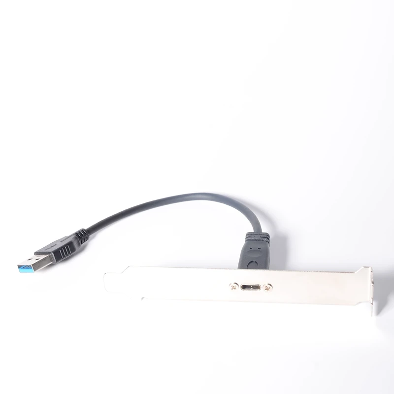 Новая материнская плата с портом USB 3,0 A папа на USB Type-C мама Удлинительный кабель материнская плата панель с кронштейном для слота PCI 20 см