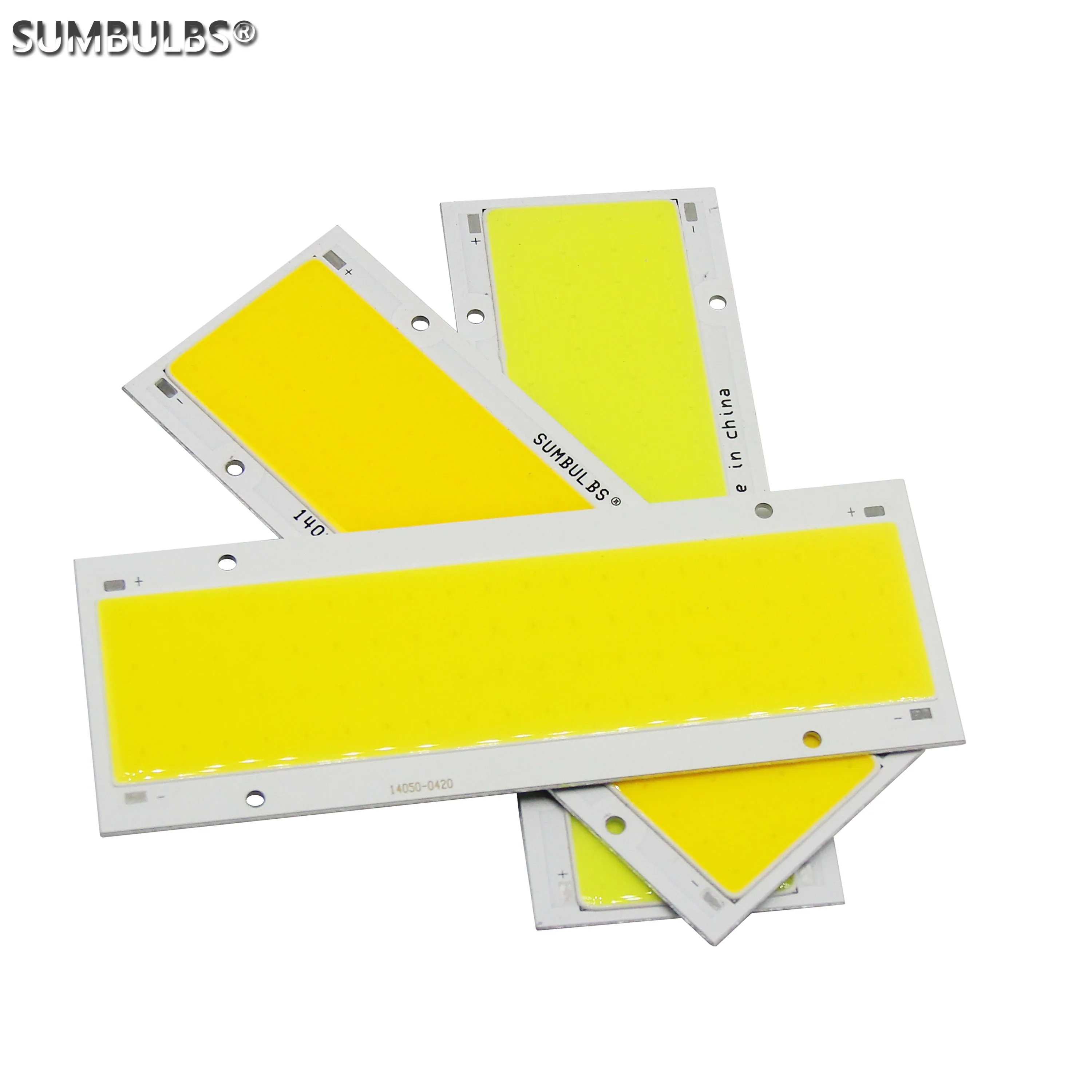 SUMBULBS LED COB Panel Light Source 12V DC Input 140*50mm Warm Natural Cold White High Bright Led Strip for DIY Led Lamp