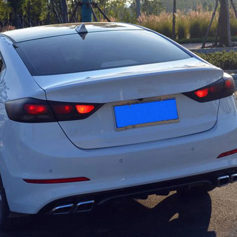 Refit 2PCS For Tail Light Film Change Color Film Blackened For Hyundai For Elantra 2016 2017 2018 2019 Car Accessories