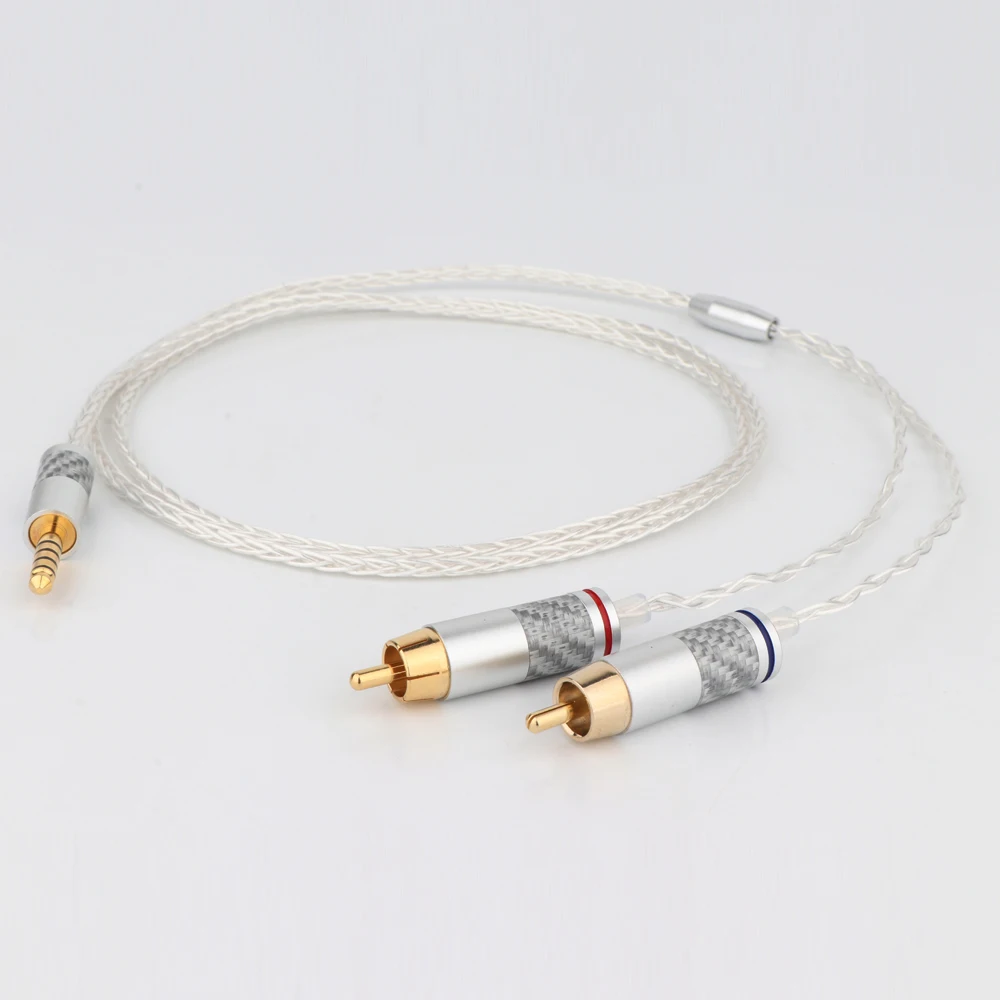 X442 HIFI 4.4mm to 2 RCA Audio Cable For Sony WM1A/1Z PHA-1A/2A Z1R 4.4mm Upgrade Cable