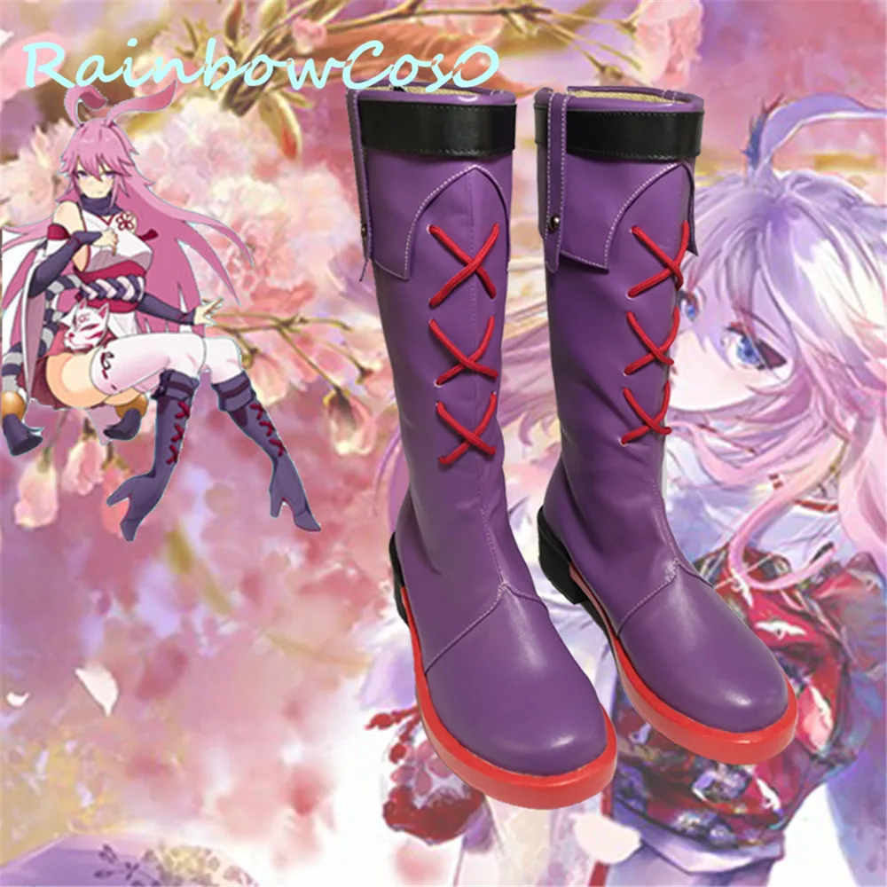 ผลกระทบ Honkai 3 Yae คอสเพลย์รองเท้ารองเท้า RainbowCos0 คริสต์มาสเกมอะนิเมะฮาโลวีน