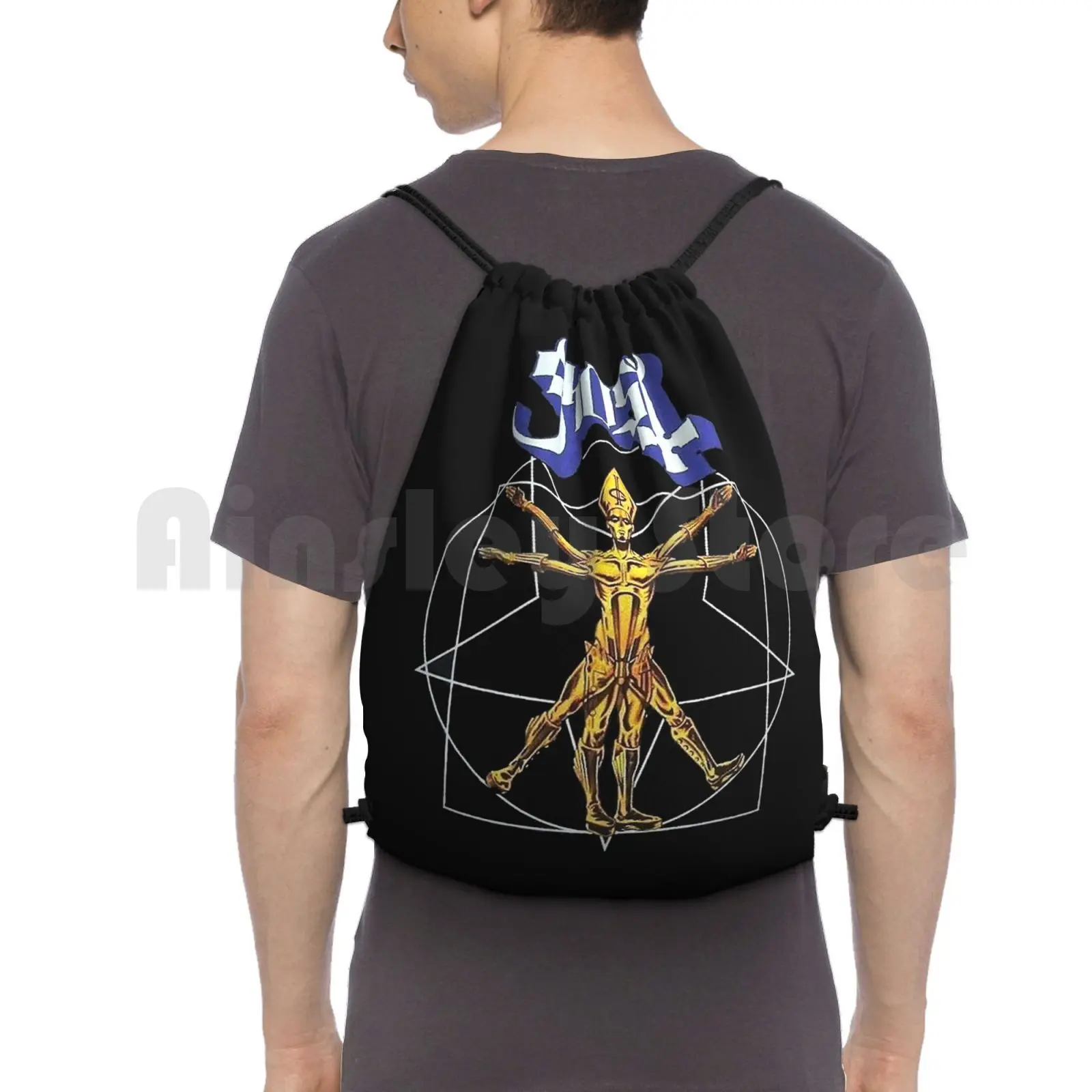 Best Seller New-Ghost Backpack Drawstring Bags Gym Bag Waterproof Ghost Band Ghost Long Sleeve Band Ghost Phone Skin Band