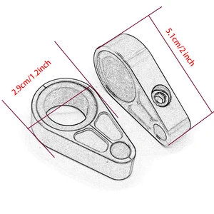 1 Paar CNC ATV -Bremsmanschetten für Honda Fourtrax ATC125 200 250 350 TRX125 TRX200 TEX50 TRX400 TRX450 Foreman 350 450 500 8 Hauptverkaufsbremse Fourtrax 350 - №5