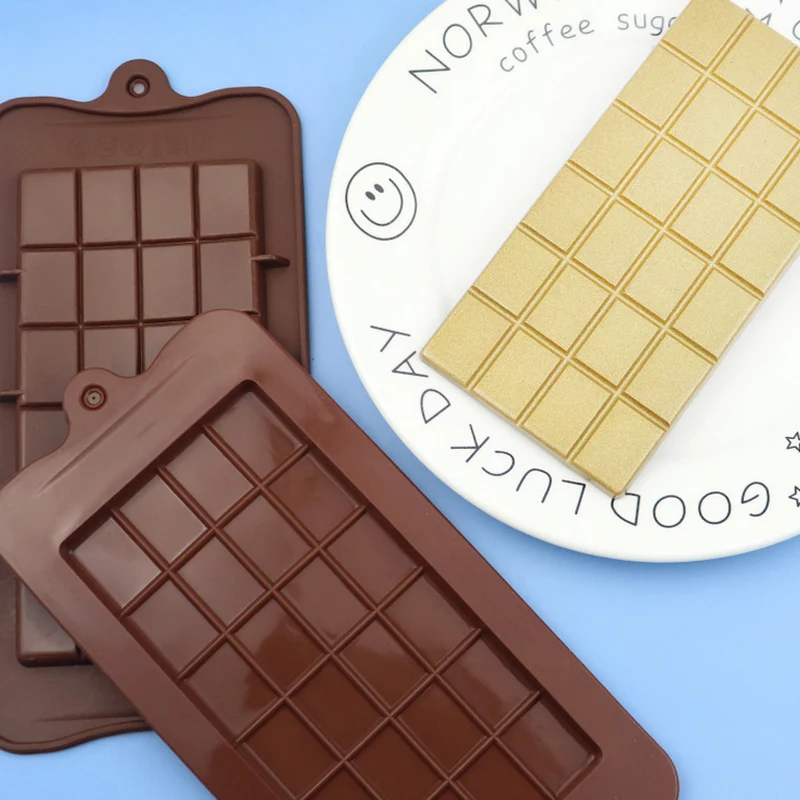 New Silicone Chocolate Mold 24 Cavity Cake Bakeware Reusable Kitchen Baking Tools Ice Tray Candy Maker Chocolate Bar Block Mould