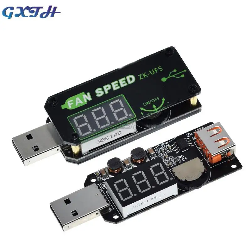 5V 5W USB Fan Gouverneur Timer LED Dimmen Modul Spannung Einstellbare Geschwindigkeit Controller Shellless Für Büro Auto Student schlafsaal