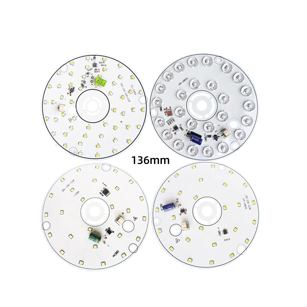 ZHMZH 5szt/lot LED Chip 220V-240V Bez sterowników 1.5W 3W 6W 12W 24W 38W 48W Białe/ciepłe źródło światła LED Bead-Board do żarówek LED