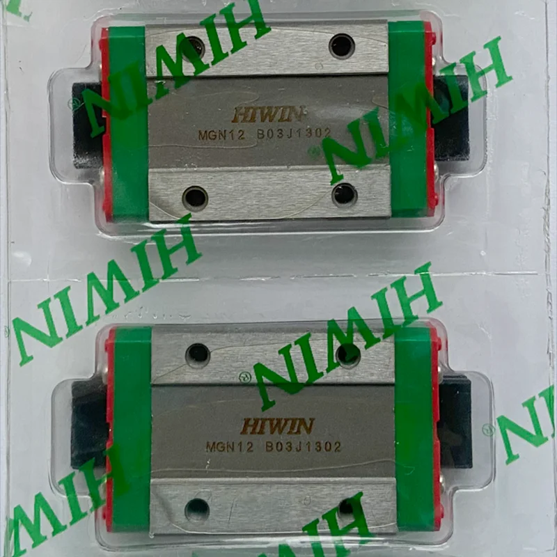 2pcs 100% Original Hiwin linear guide MGNR12 -L 200 250 300 330 350 400 450 500 550 mm rail + 2pcs MGN12H blocks for cnc 3d