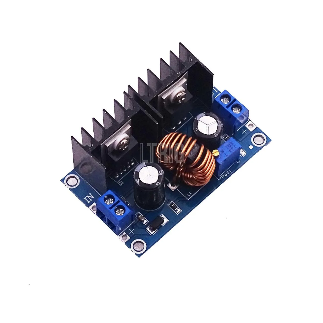 LTRIG custom 1Pcs XL4016 PWM adjustable 4-36V to 1.25-36V step-down card module up to 8A 200W DC-DC step-down power converter