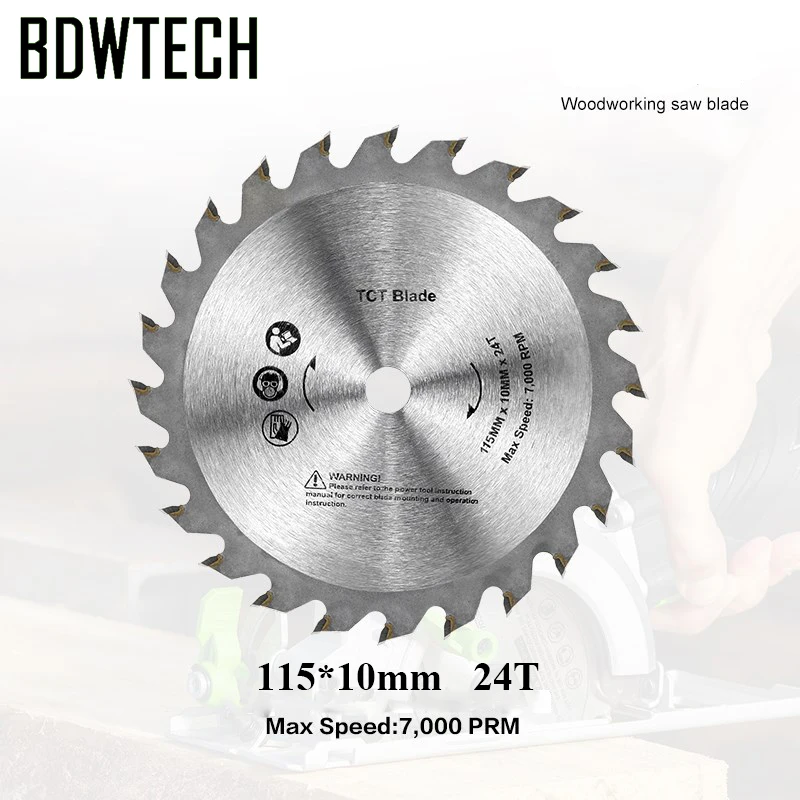 شحن مجاني 115 مللي متر شفرة المنشار ل BDEWTECH BTC02 التعميم المنشار 115x10 مللي متر عودة مجانية