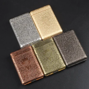 حقيبة سجائر معدنية منحوتة باليد ل 14 سجائر محمولة Peaky Blinders شيلبي نفس النمط أدوات التدخين صندوق السجائر أفضل 10 ولاعة بيكي بليندر مبيعا - رقم 6