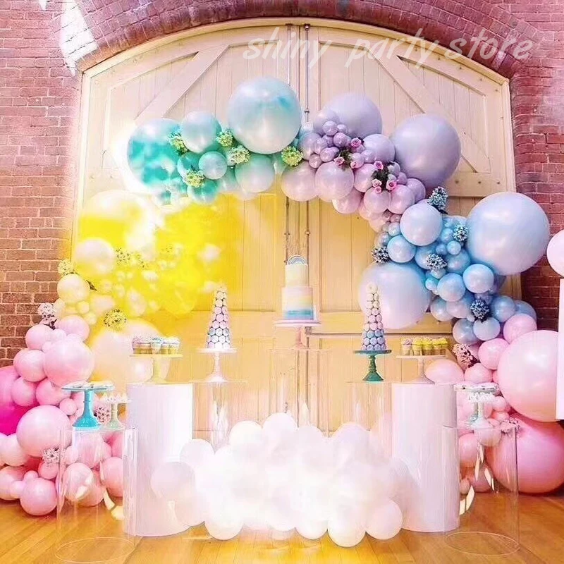 Candy Macaron Mix Balloons Baby Shower Globos Happy Birthday Party Wedding New Year Engagement Proposal Background Decoration image 3