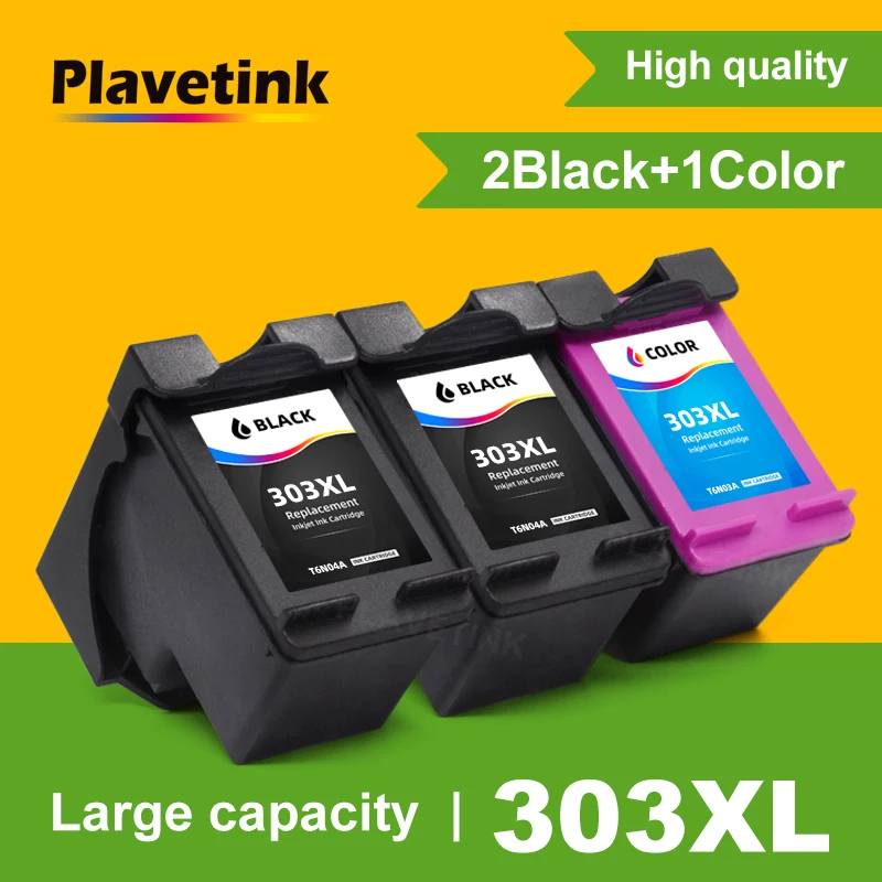 

Plavetink 303XL Compatible Ink Cartridge for hp303 Replacement For HP 303 xl Envy Photo 6220 6230 6232 6234 7130 7134 Printer