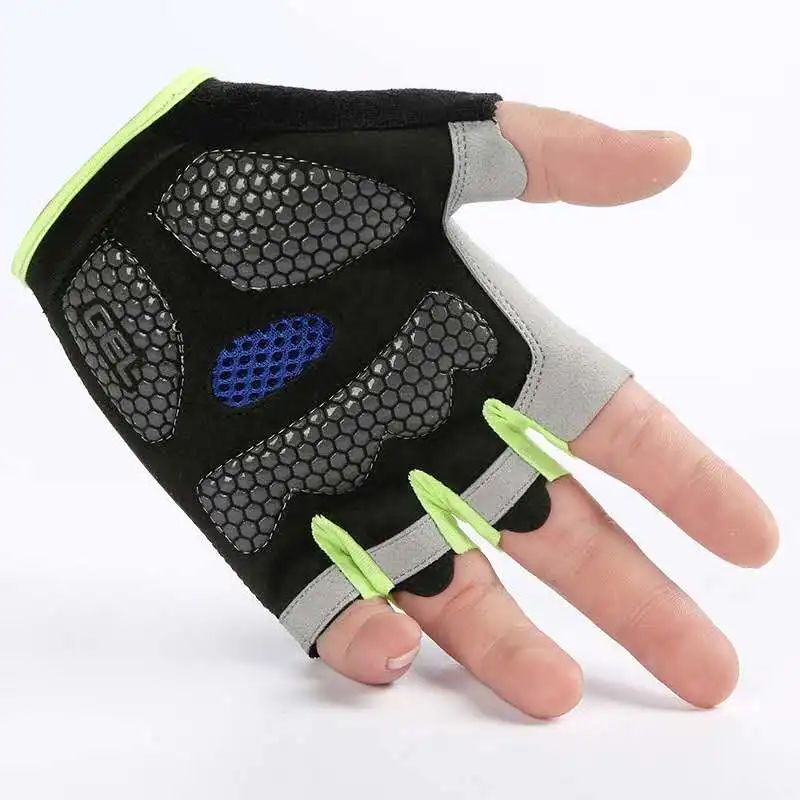 Guantes deportivos de medio dedo para hombre, protector solar de seda de hielo para entrenamiento militar, conducción al aire libre,
