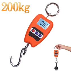 Digital Hanging Scale with Precision Sensor 200 kg / 441 lb Hanging Weight Scale for Fish Hunting Fishing Bicycles