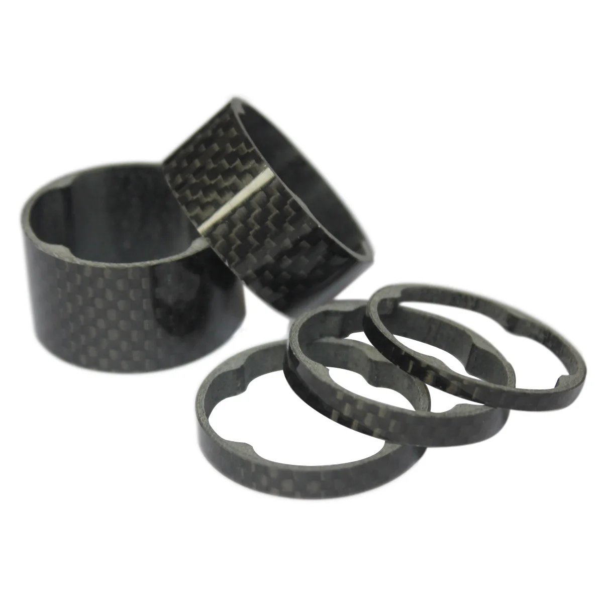 Ultra-Light Carbon Spacers Bicycle Washer 5 10 15 20mm 27g/set For Spacer Gasket Fork Headset Parts